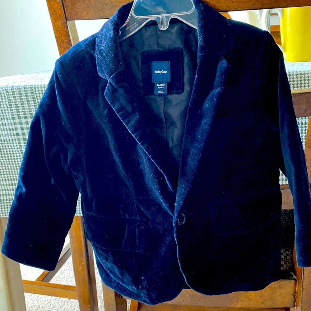 Black velvet blazer